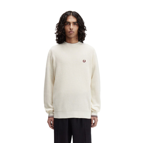 Fred Perry Maglia Maglia Uomo a punto waffle S A25 - FRED PERRYK6507 - 560 - S - Francavilla Moda